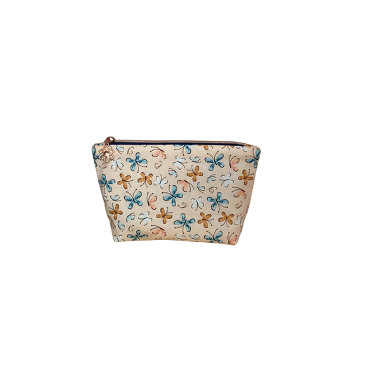 Small Beauty Bag - Multi Color Butterflies